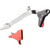 Timney Alpha Competition Replacement Trigger for Ruger RXM Black/Red