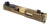 Zaffiri Precision CU-G19G3-IBS-RMR-FDE-CP-GLD-BLNK Glock 19 Gen 3 Slide