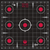Allen Ruger 10/22 Adhesive Target Black/Red 5 Pack