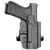Rounded Gear OWB Paddle Holster Black Carbon Fiber Kydex - Glock 19 Right Hand