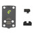 Night Fision Optic Plate + EPS Carry Backup Sight Combo for Glock 43X MOS