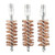 Brownells Double-Tuff Bronze Shotgun Bore Brush 20 Gauge 3-Pack
