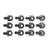 Uncle Mike's Dome Swivel Studs 10-32 x 1/4" (12-Pack)