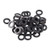 Uncle Mike's Swivel Stud Spacers Black 50-Pack