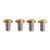 Brownells 1911 TiN-Coated Hex Grip Screws 4-Pack