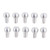 Brownells Shotgun Sight Refill Kit #7 - White Aluminum 10-Pack