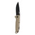 SOG Adventurer LB Folding Knife 3.5" Drop Point Blade FDE/Black