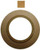 Speedwell 1" Square Target Pasters Pressure Sensitive Brown 1000/Roll