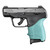 Hogue HandAll Beavertail Grip Sleeve for Ruger LCP Max - Aqua