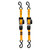 Muddy Retractable Ratchet Straps 1" x 10 ft Orange 2-Pack