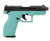 Taurus 2TX22 Toro .22 LR Pistol 4.6" Threaded Barrel 16+22 Rounds Black Slide Cyan Frame