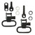 GrovTec Swivel Set for Ruger Auto/Single Carbine - Satin Nickel