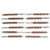 Brownells Double-Tuff Bronze Rifle Bore Brush .30 Caliber 12-Pack