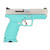 SDS Arms Tisas PX-9 Gen 3 9mm Luger Pistol 4.1" Barrel 18+20 Rounds Robins Egg Blue Slide Silver Frame