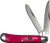 American Buffalo Knife & Tool Roper Series Peanut 2-Blade Pink Bone Handle Knife