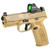FN 509 Midsize MRD 9mm Luger Pistol 4" Barrel 17+1 Rounds FDE with Holosun Red Dot