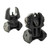 Meprolight FRBS Flip Backup Sights 2 Dot Rear Black