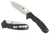 Spyderco C234CFP Amalgam Folding Knife 3.80" Drop Point Plain Satin CPM S30V Stainless Steel Blade Black Textured Carbon Fiber G10 Handle