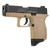 Diamondback Firearms DB9 9mm Luger Pistol 3" Barrel 6+1 Round FDE Frame Black Slide