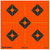 Caldwell Sight-In Target 16 Inch Orange/Black 5-Pack