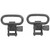 GrovTec Sling Swivel Set Mossberg 500 1" Locking Swivels Steel Black