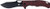 Cobratec Nighthawk Pocket Knife 3.62" Drop Point D2 Black Blade Red G-10 Handle