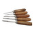 U.J. Ramelson V&U Chisel Carving Set 5-Piece (Checkering & Restoration)