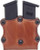Hunter 5600 Pro-Hide Double Magazine Pouch Open Top Single-Stack Magazine Leather Brown