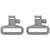 GrovTec Mil-Force Locking Sling Swivels 1-1/4" Steel Black (1 Pair)