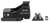 Meprolight Micro RDS Red Dot Sight with QD Adaptor and Tritium Backup Sight, Matte Black