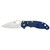Spyderco Manix 2 Pocket Knife 3.37" Leaf CTS BD1 Satin Blade Fiberglass Reinforced Nylon (FRN) Handle Blue - Image 1