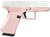 Glock G43X 9mm Pistol 3.41" Barrel 10+1 Round Cerakote (Silver Slide, Rose Gold Frame)
