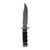 SOG Tech Bowie Fixed Blade Knife 6.4" Clip Point AUS-8 Stonewashed Blade Kraton Handle Black