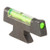 HIVIZ Front Sight for S&W Revolver with Interchangeable Front Sight .208" Height Steel Fiber Optic Green