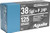 Aguila 38 Special 125gr JHP Ammo Box of 50