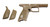 Beretta Grip Frame FDE No Grooves