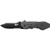 Smith & Wesson SWMP4LS Assisted Opening Pocket Knife 3.6" Partially Serrated Clip Point 4034 Black Oxide Blade Aluminum Handle Black/Gray
