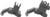 J&E Machine Tech Offset Polymer Flip-Up Front and Rear Sight Set Black
