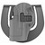 BLACKHAWK! Serpa Sportster Paddle OWB Holster Left Hand Glock 19, 19X, 23, 32, 45 Polymer Gun Metal Gray