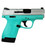 Smith & Wesson M&P Shield 1.0 9mm Luger Pistol 3.1" Barrel 7+8 Round Silver/Robin's Egg Blue