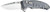Hogue X1 Microflip Knife, 2.75" Drop Point Blade, Grey Aluminum Frame