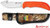 Outdoor Edge Wild Skin 4.0 Fixed Blade Knife 4" Drop Point Stainless Steel Blade Mossy Oak Handle
