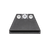 Night Fision Suppressor Height Night Sight Set for Glock 17, 19, 34 Tritium White Front Right, Square Notch White Ring Rear Steel Nitride