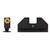 XS Sights F8 Night Sight Set for Glock 20, 21, 29, 30, 30S, 37, 40, 41 Green Tritium
