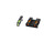 Hi-Viz LiteWave H3 Sight Set Glock 9mm, 40 S&W, .357 Sig Orange/Green