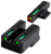 Truglo TFX Pro Sight Set for Ruger American 9mm & .45 Tritium/Fiber Optic Green with Orange Front Outline