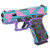 Glock 43X MOS 9mm Luger Pistol 3.78" Barrel 10+1 Rounds Purple Cyan Pink Cerakote