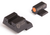 Night Fision CNK027003OGZ Night Sight Set for Canik TP9SF/TP9SF Elite Green Tritium Orange Outline Front, Black Outline Rear