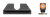Night Fision GLK003014OGZ Night Sight Set for Glock 42/43/43X Green Tritium Orange Outline Front, Black Blank Rear