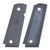 Hogue 1911 Grips Rubber Checkered Pewter